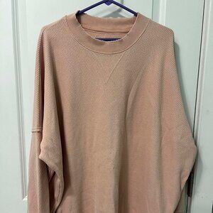 Aerie Waffle Knit Sweatshirt/Tunic Size Large